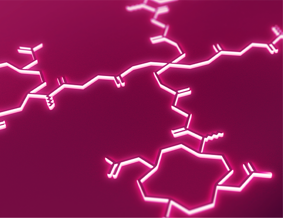 Light contrast molecule outline